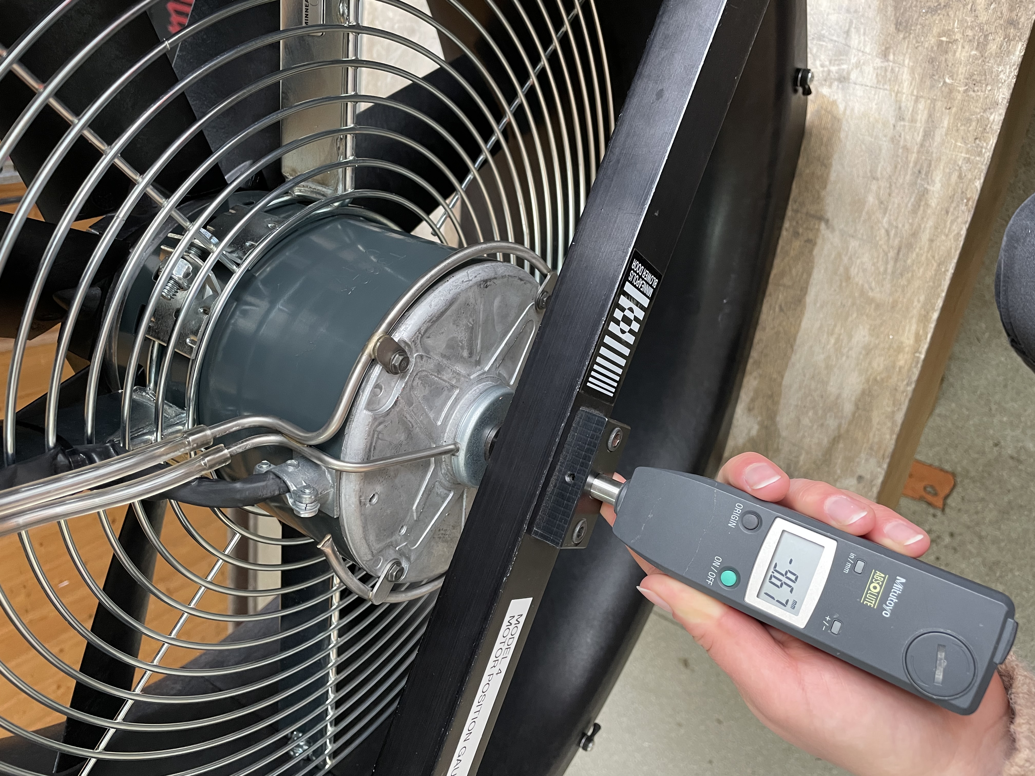 Functional test of the BlowerDoor measuring fan