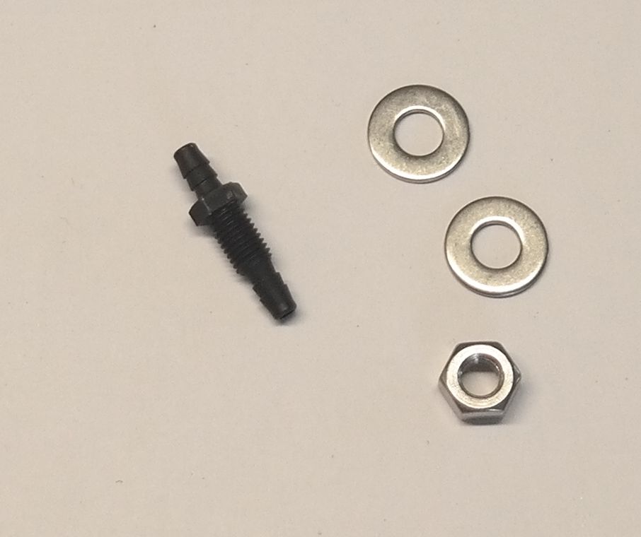 Tube connector for nylon panel