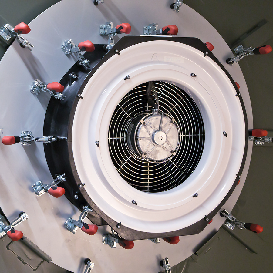 Manufacturer's calibration of the fan BlowerDoor Standard (model 4 or model 3)